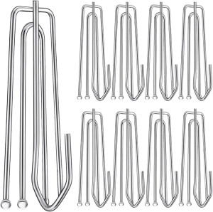 60PCS Stainless Steel Drapery Hook and Pin for Ple...