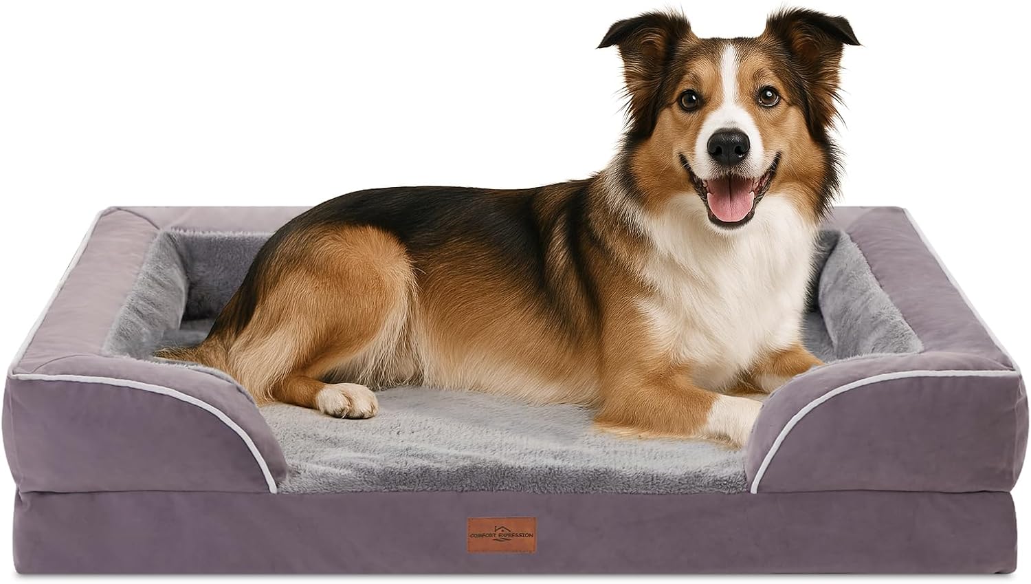 Comfort Expression Large Dog Beds, Special Waterproof Orthopedic Foam Dog Sofa B...