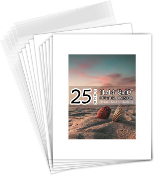 Golden State Art, Acid Free, Pack of 25, 11x14 Whi...