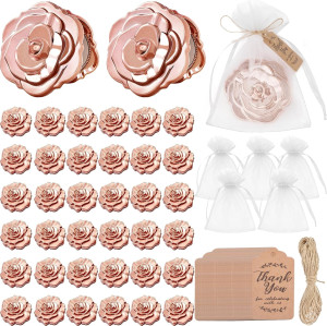 50 Set Rose Compact Mirrors Bulk Quinceanera Weddi...
