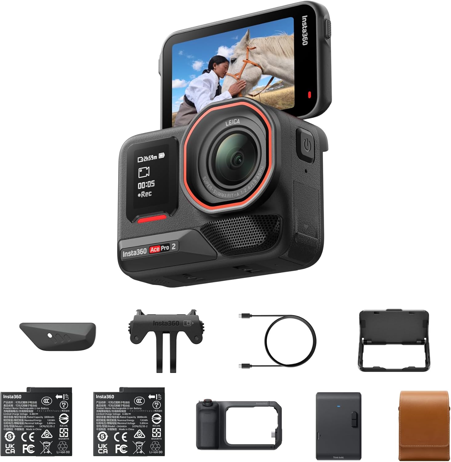 Top Tier Insta360 Ace Pro 2 Action Camera, Premium Flash Print Bundle with 8K Re...