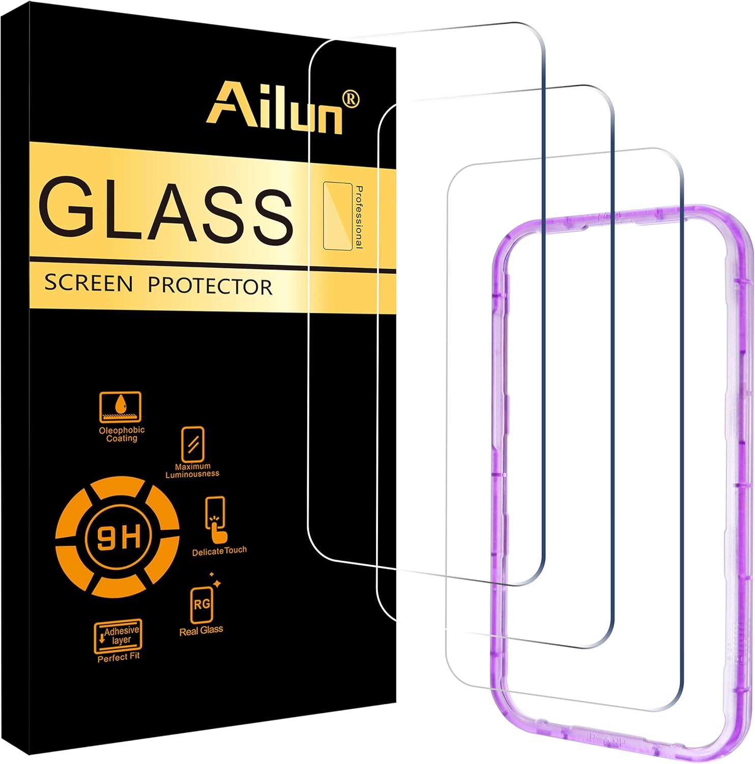 Ailun 3 Pack Screen Protector for iPhone 17 Pro Max [6.9 inch] with Installation...