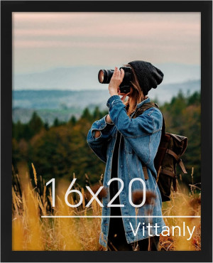 Vittanly 16x20 Picture Frame for Wall, Plexiglass,...