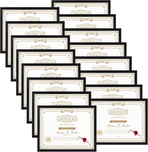 WIFTREY 16 Pack 8.5x11 Certificate Picture Frames,...