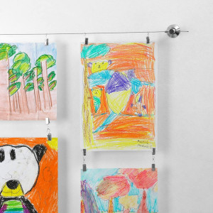 Art Display for Kids Artwork - 10ft Alloy Steel Wi...