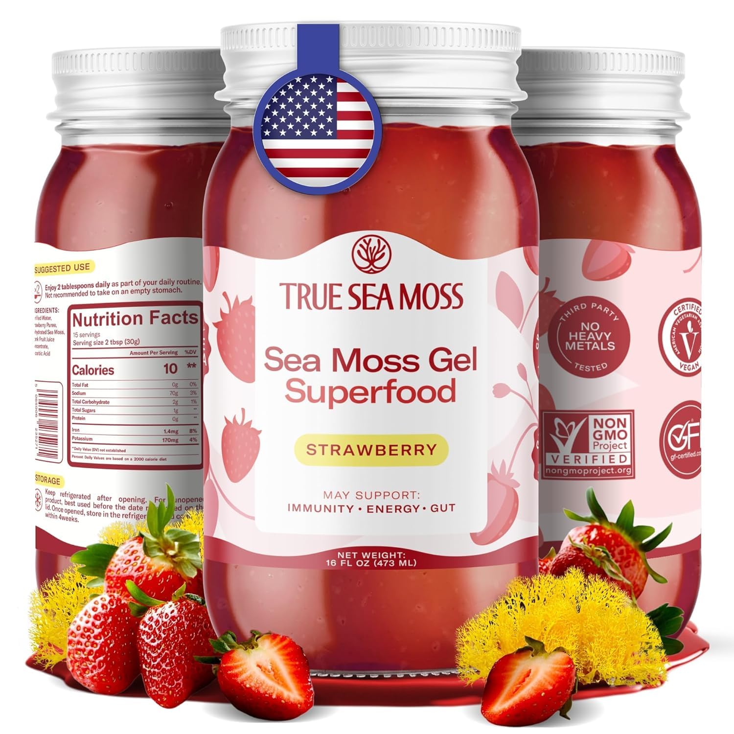 Premium TrueSeaMoss Wildcrafted Irish Sea Moss, Special Sea Vegetables SuperFood...