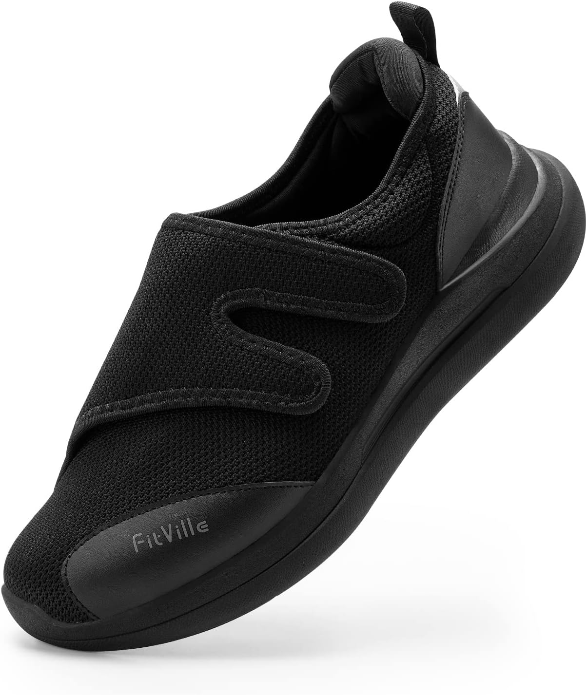 FitVille Diabetic Shoes, Special Extra Wide Width Orthopedic Slip-on Sneakers, I...