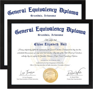 FIXSMITH 8.5x11 Diploma Frame, Black Picture Frame...