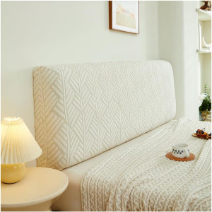 Stretch Bed Headboard Covers, Jacquard Fabric Head...