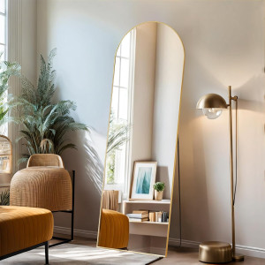 Arched Mirror Full Length, 16"x59" Body Wall Mirro...