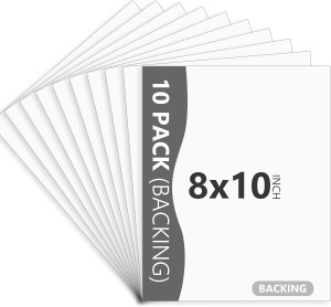 10-Pack White Uncut Picture Frame Backing Board,Ac...