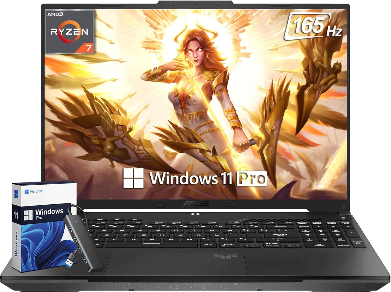 High-Performance ASUS TUF A16 Gaming Laptop, Advanced Windows 11 Pro Laptop, Pow...