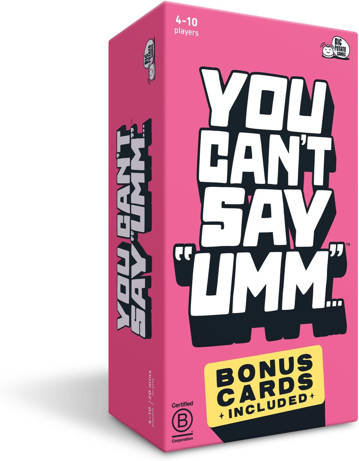 Fast-Paced You Can't Say UMM Party Game, Exciting Family Word Game with Bonus Co...