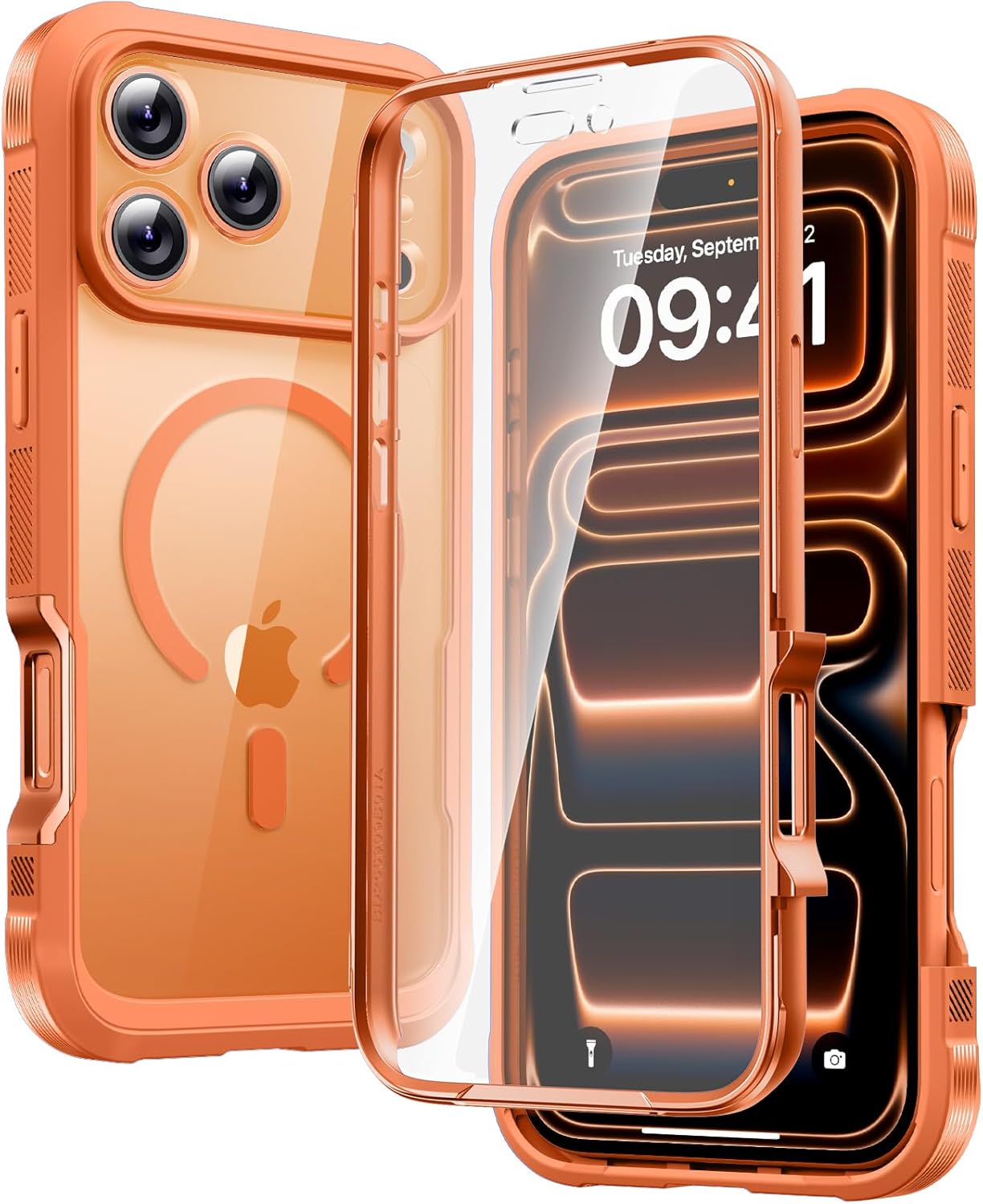 Diaclara Magnetic Designed for iPhone 17 Pro Max Case Full Body Bumper,[Compatib...