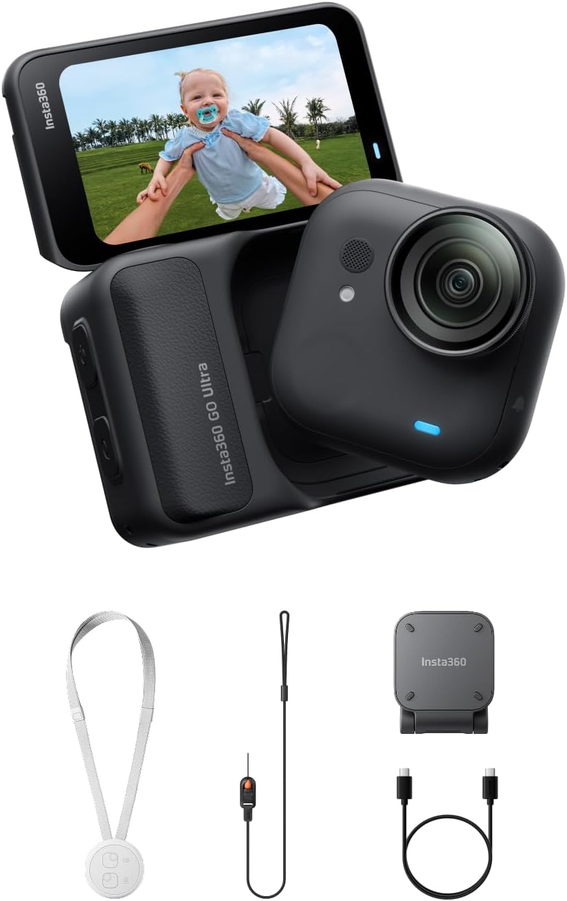 Innovative Insta360 GO Ultra, Unique 4K Cam for Hands-Free Experience, Lightweig...