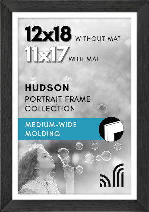 Americanflat 12x18 Poster Frame with Shatter-Resis...