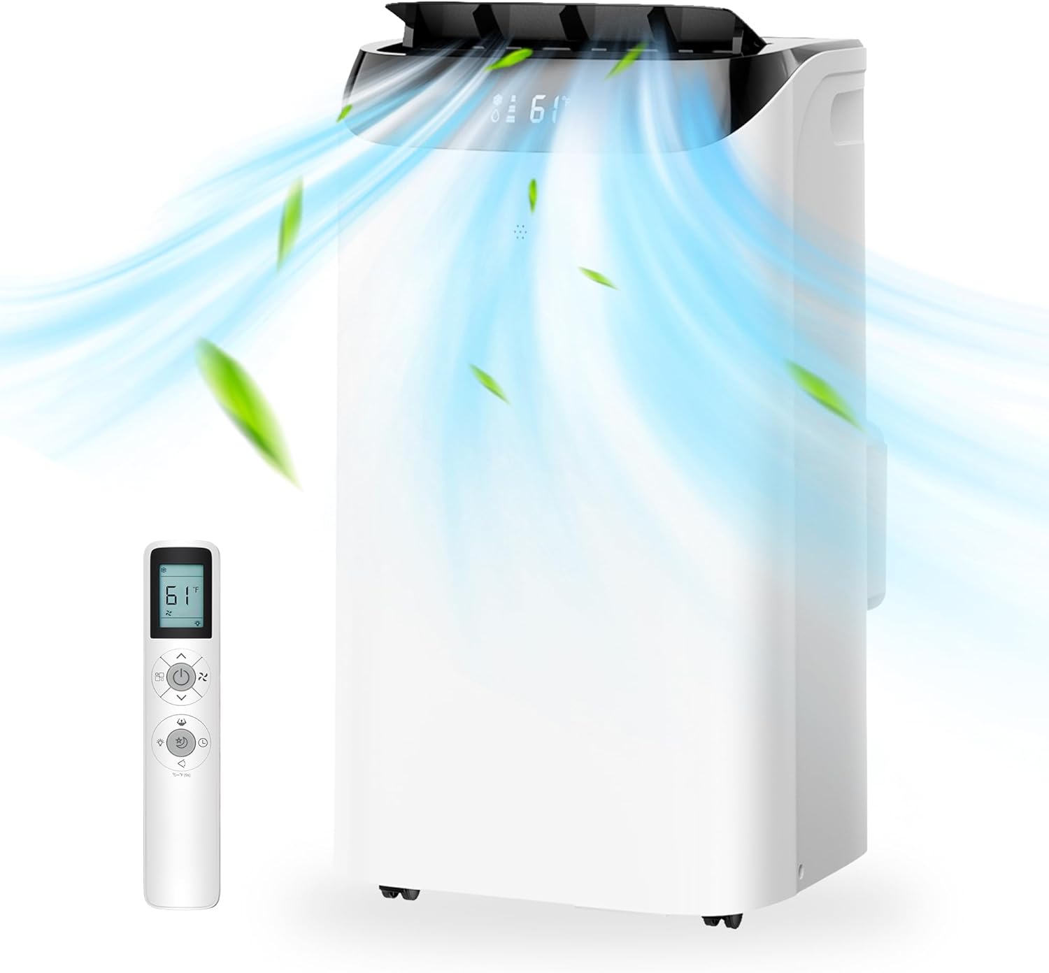 14000 Btu Portable Air Conditioner, 3-IN-1 Free Standing Cooling Portable AC Uni...