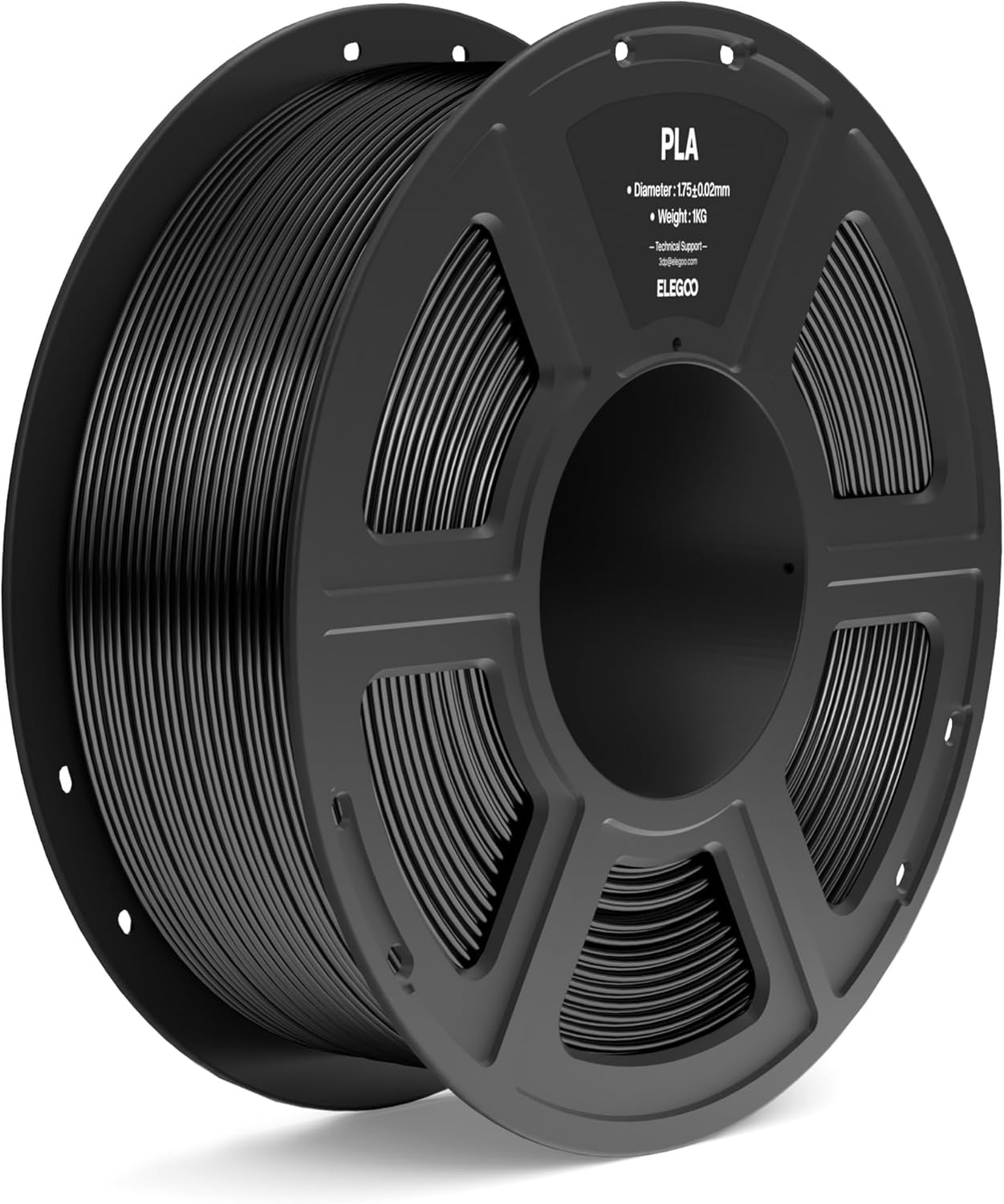 ELEGOO PLA Filament 1.75mm Black 1KG, 3D Printer Filament Dimensional Accuracy +...