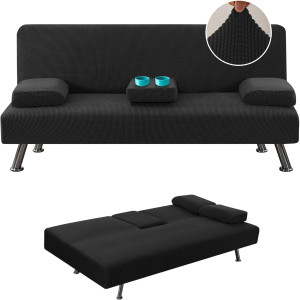 H.VERSAILTEX 4 Pieces Stretch Futon Covers Sofa Be...