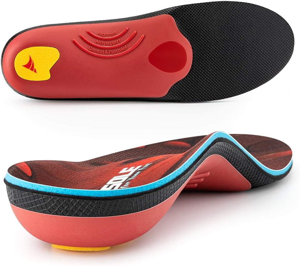 Special VALSOLE Plantar Fasciitis Insole, Heavy Duty Support Orthotics Insert fo...
