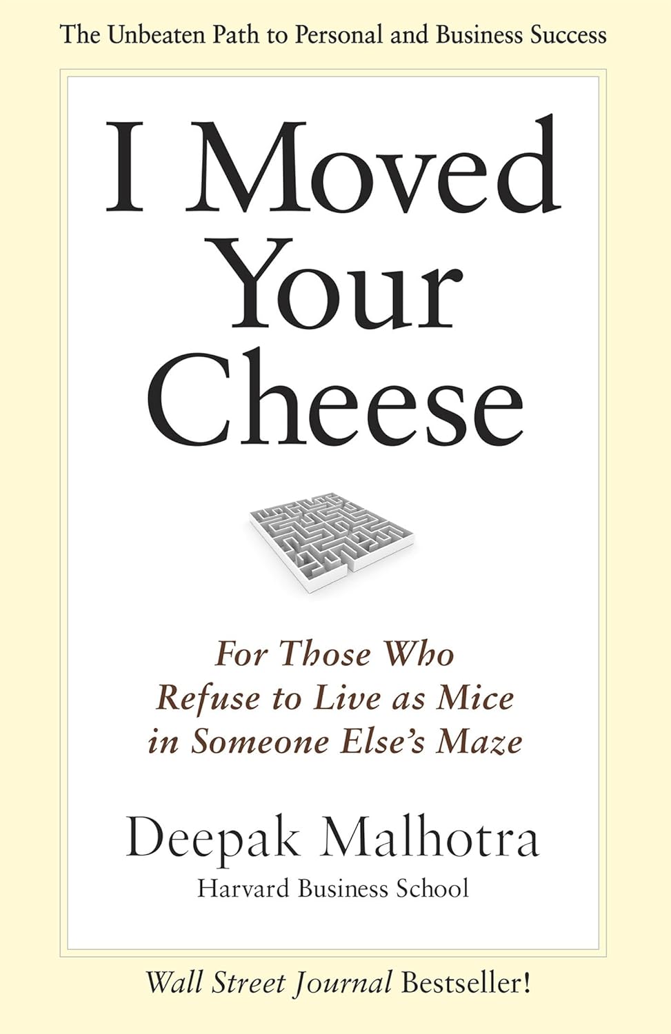 Reading Experience, Unique Book for Innovators, 'I Moved Your Cheese', Special G...