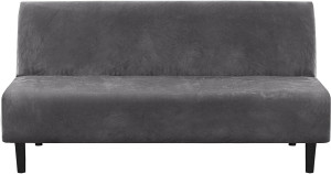 H.VERSAILTEX Real Velvet Futon Cover Armless Sofa...