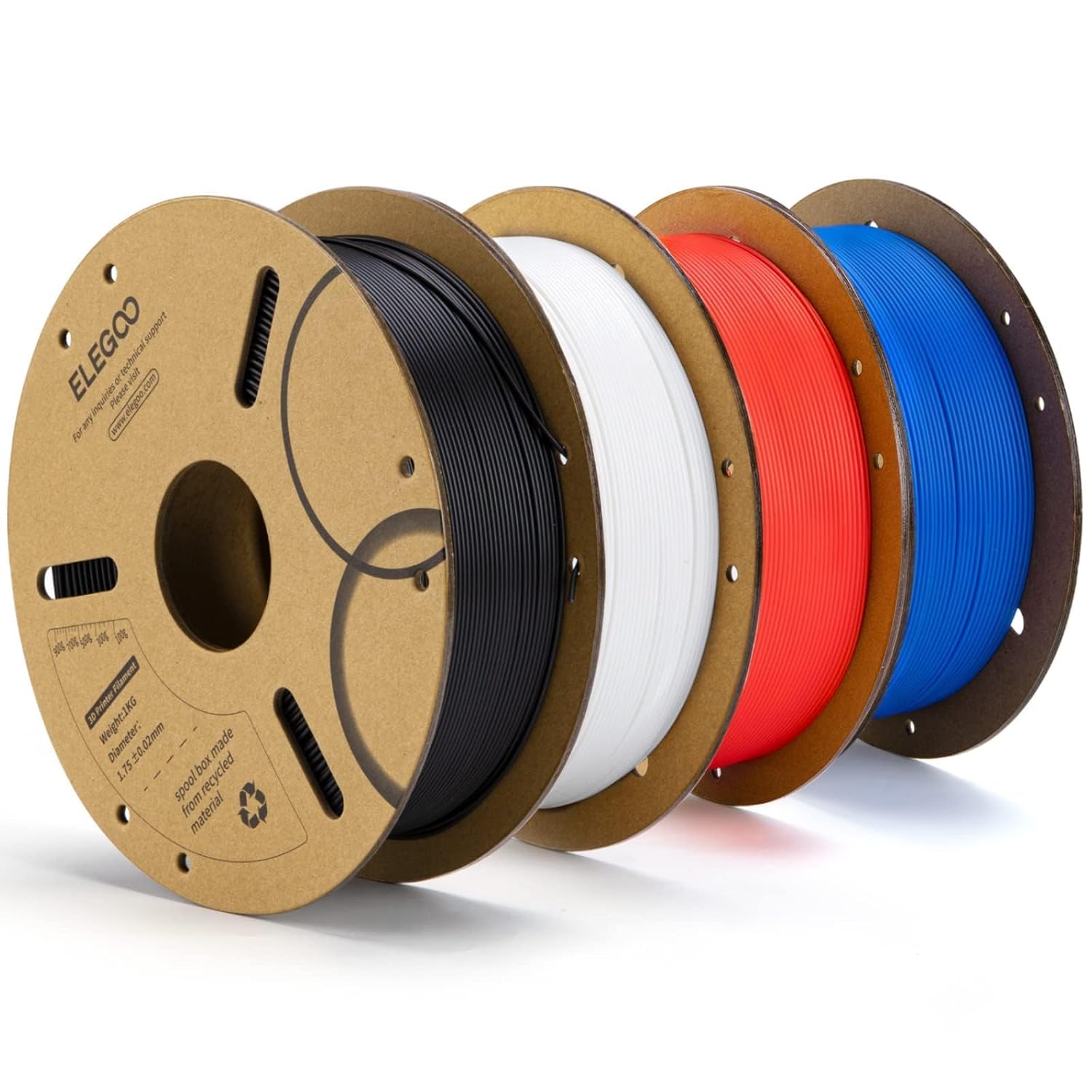 ELEGOO PLA 3D Printer Filament, High-Quality Filament with Dimensional Accuracy,...