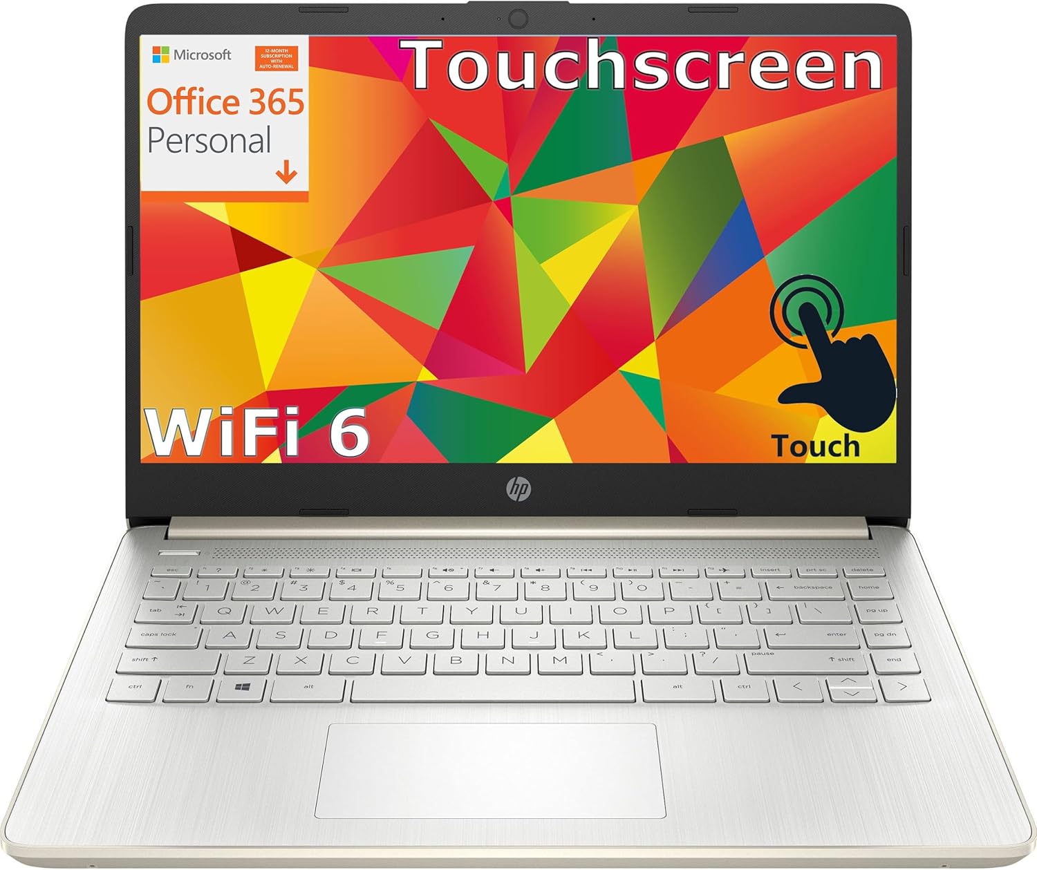 HP Touchscreen Laptop, Innovative Laptop Computer for Student Home Study, High-P...