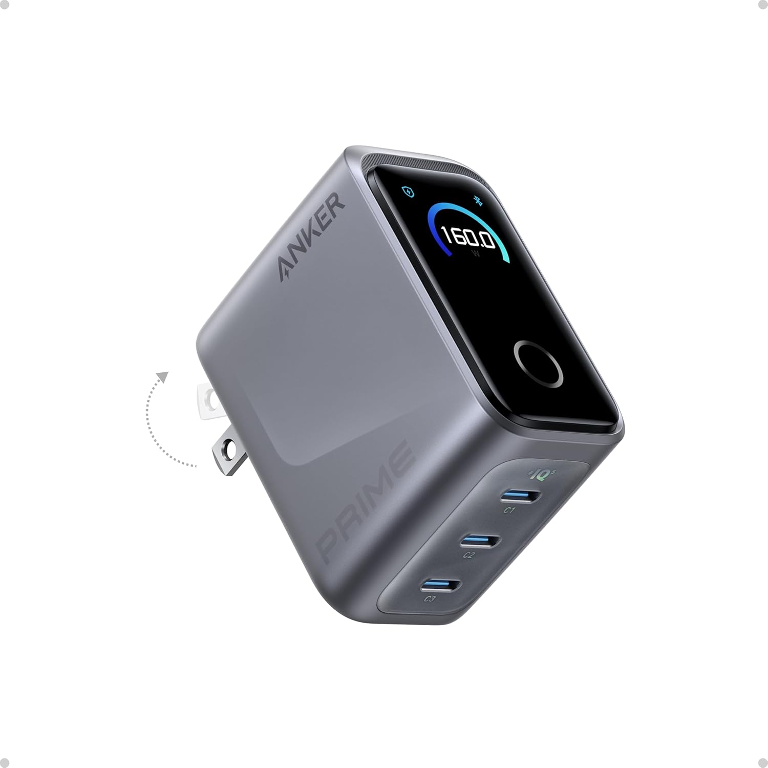 High-Quality Anker Prime Charger, Special 160W 3-Port Compact USB C GaN Charger,...