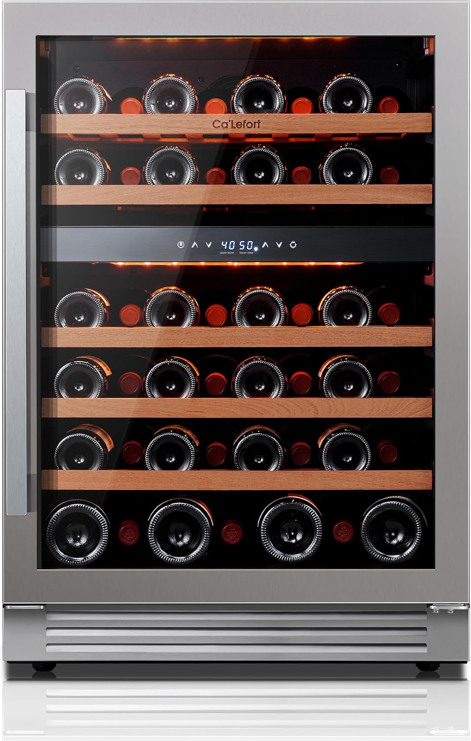 Ca'Lefort Wine Fridge & Cooler - 24 Inch 46 Bottle Wine Cooler Refrigerator, 40-...