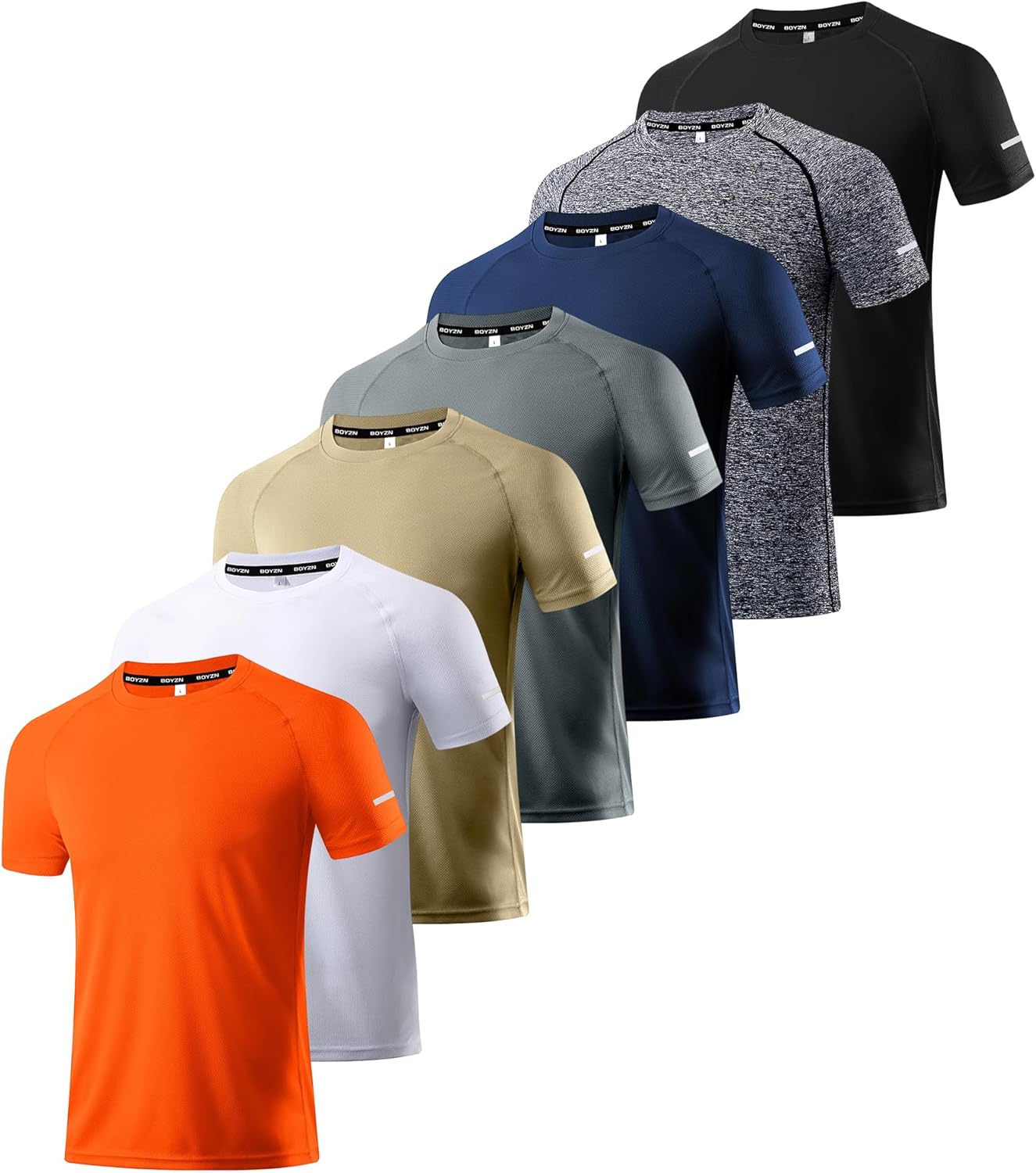 High-Quality Boyzn Men's Workout Running Shirts, Special Dry Fit Moisture Wickin...