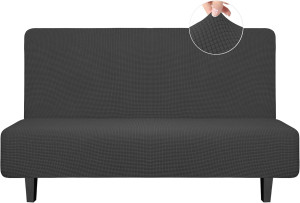 Easy-Going Stretch Futon Slipcover Armless Futon B...