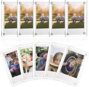 ONE WALL Acrylic Fridge Magnetic Frame, Double Sid...