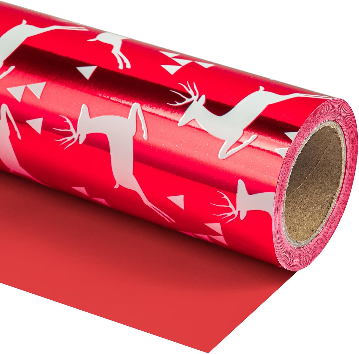 High-Quality WRAPAHOLIC Reversible Christmas Wrapping Paper, Special Mini Roll w...