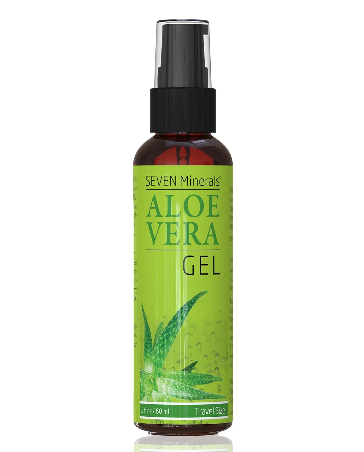 Top Seven Minerals Organic Aloe Vera Gel, Premium Travel Size Aloe Vera Product...