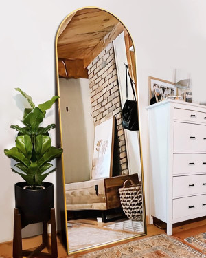 Floor Mirror, Full Length Mirror with Stand, Arche...