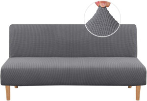 H.VERSAILTEX Armless Futon Cover Stretch Sofa Bed...