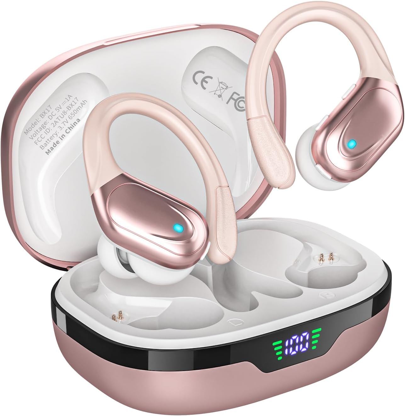 Wireless Earbuds, Unique Sports Bluetooth Headphones, Long-Lasting Ear Buds with...