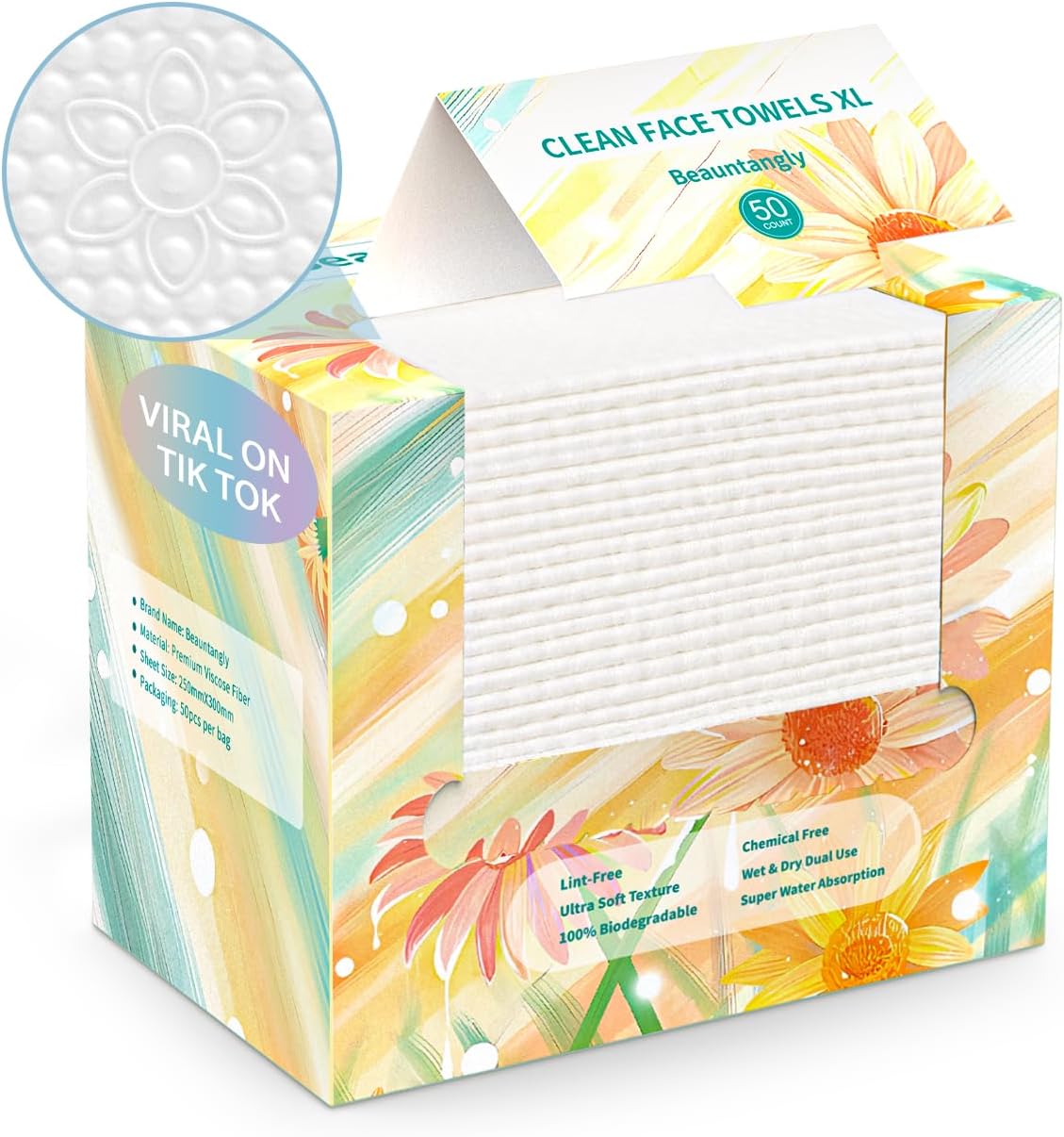 Unique Disposable Face Clean Towels, Special Face Cloths for Skin Care, Innovati...