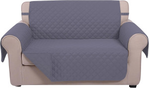 U-NICE HOME Loveseat Sofa Cover Reversible Couch C...