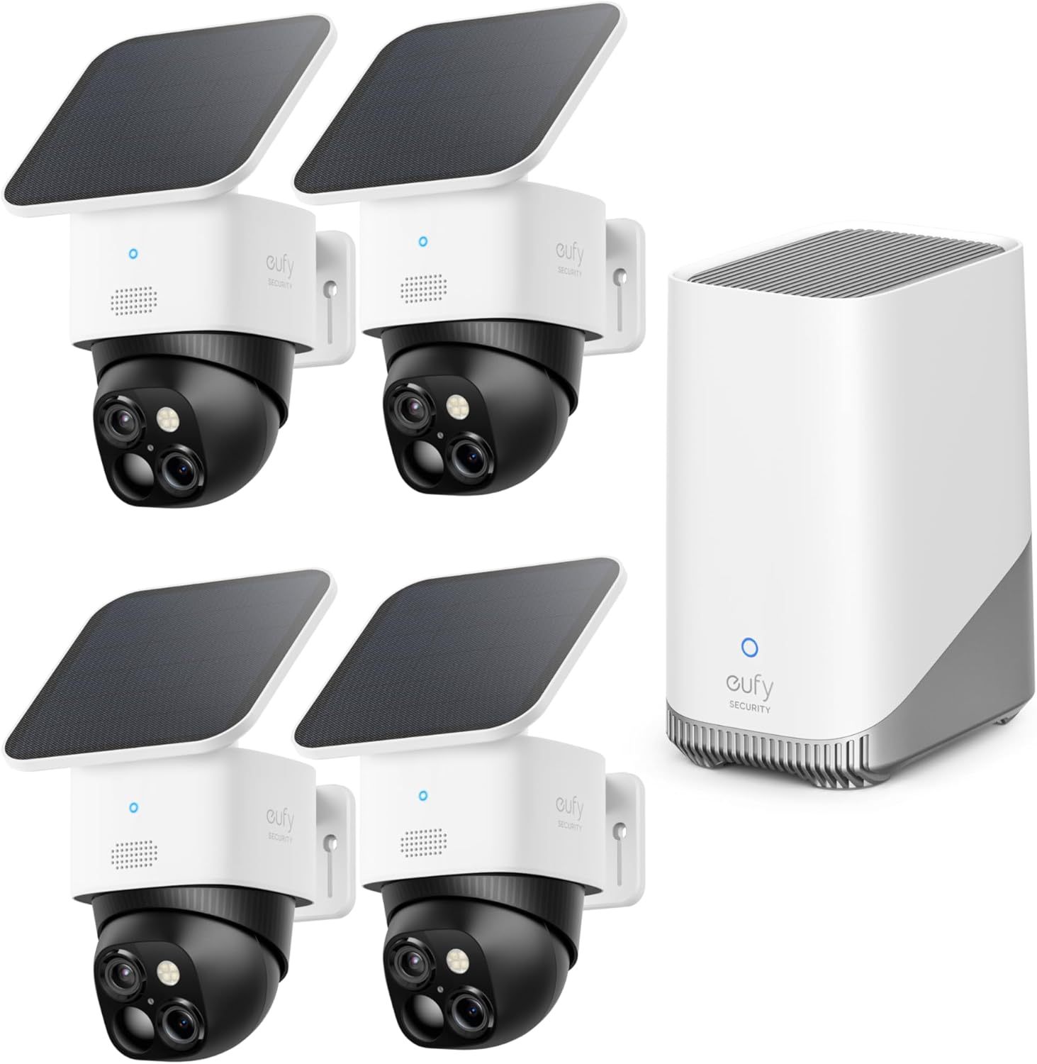 Premium eufy Security SoloCam S340 Kit, Advanced Solar Security Camera With Wire...