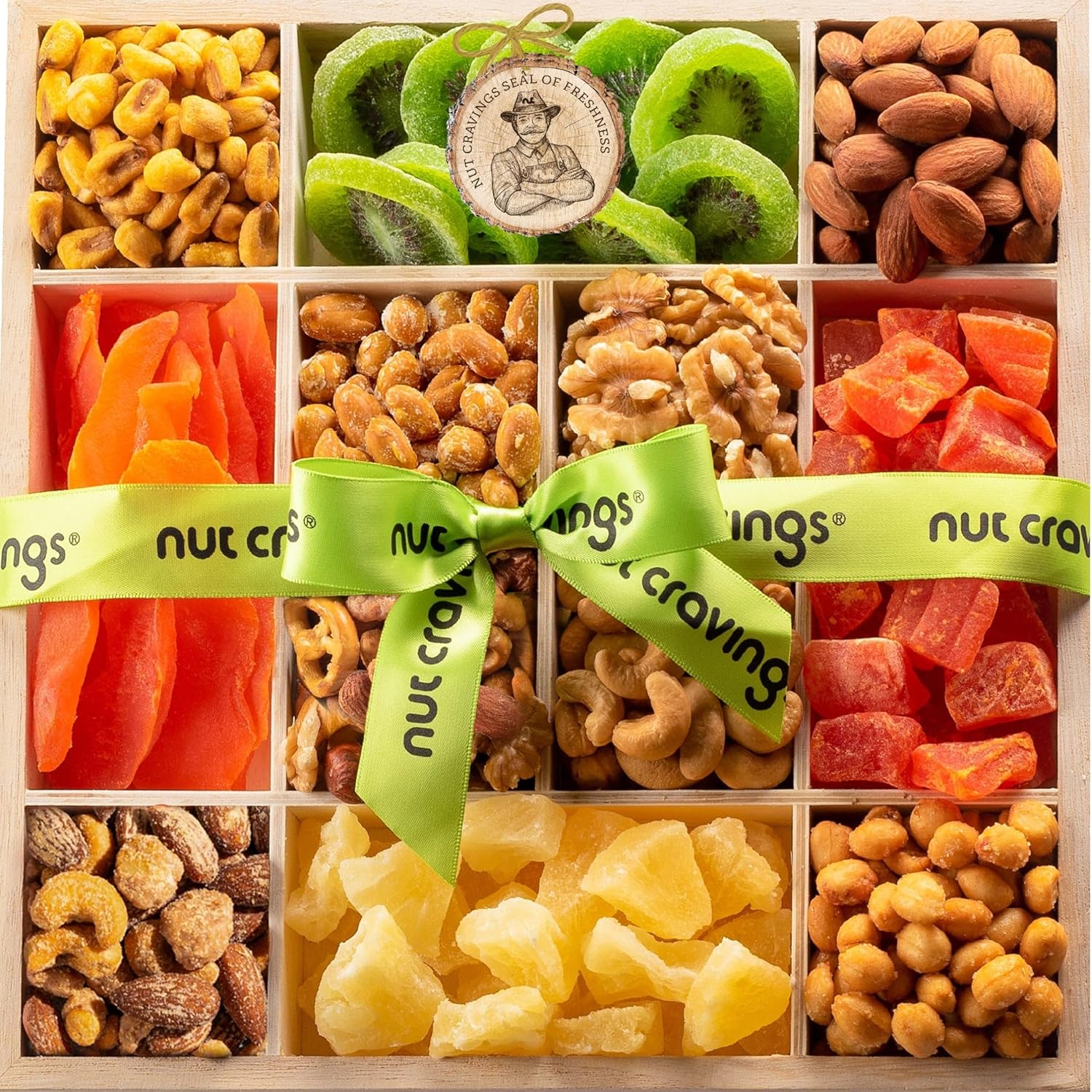 Premium NUT CRAVINGS, Exquisite Holiday Christmas Dried Fruit, Unique Gift for F...