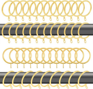 60 pcs 1.5-Inch Inner Diameter Metal Drapery Rings...