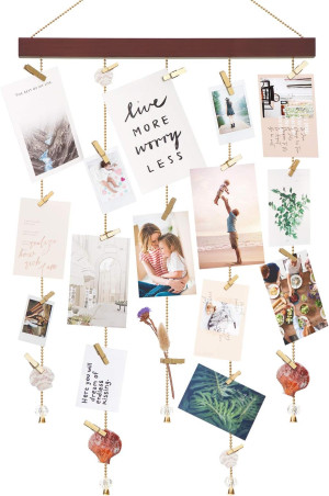 Mkono Hanging Photo Display Pictures Holders with...