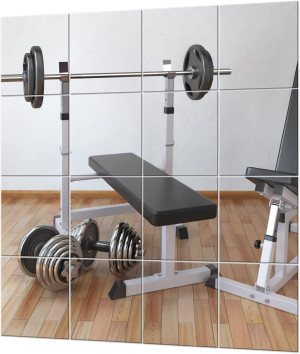 EVENLIVE® Gym Mirrors for Home Gym Wall Large, 16P...