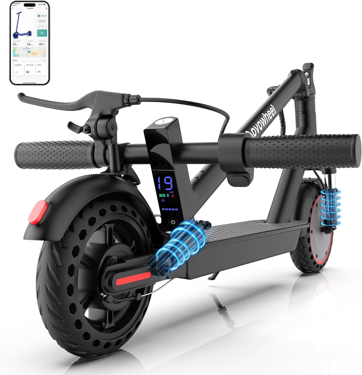 Top Rated Electric Scooter for Adults, Innovative Folding E Scooter with 350W/50...