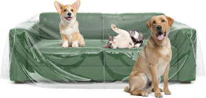 Plastic Couch Cover, Plastic Covers for Furniture,...