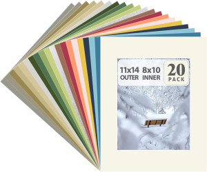 Golden State Art, Pack of 20 Mixed Colors 11x14 Pi...