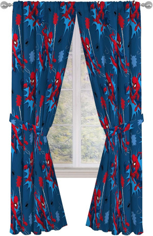 Jay Franco Kids Window Drapes - 4 Piece Curtain Se...