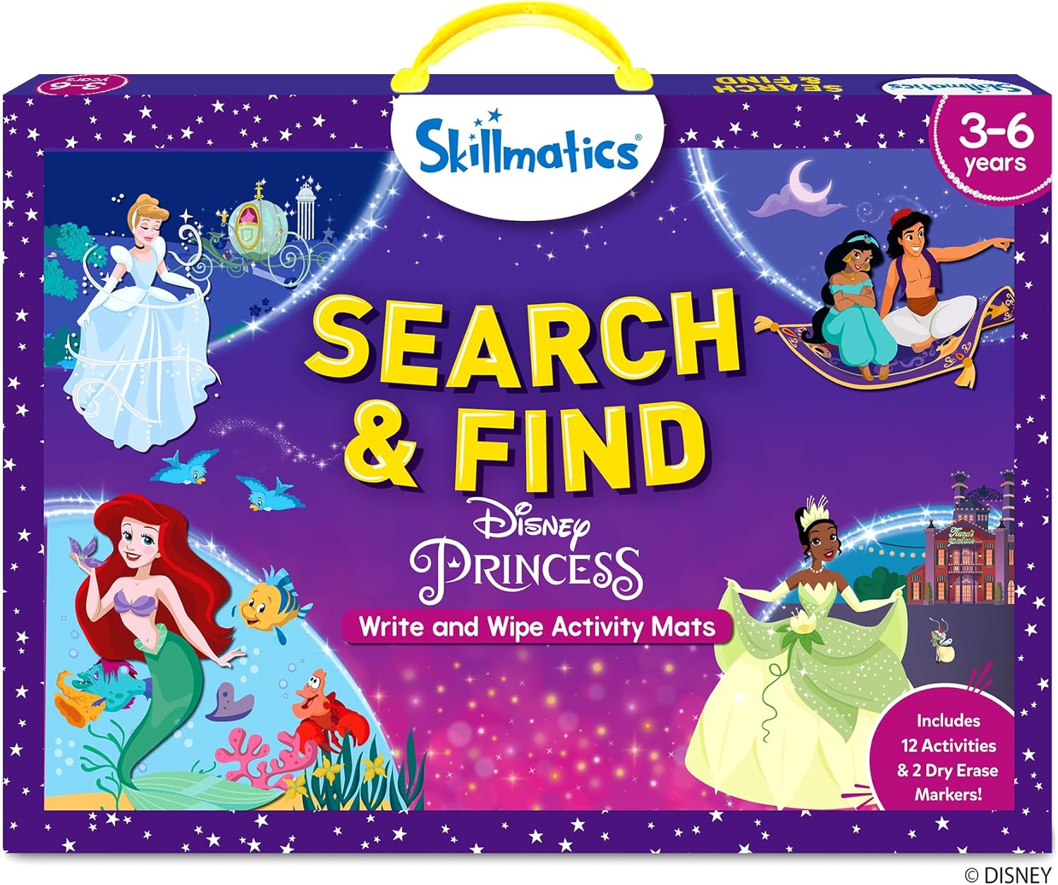 Skillmatics Search and Find Disney Princess Educational Game - Reusable Preschoo...